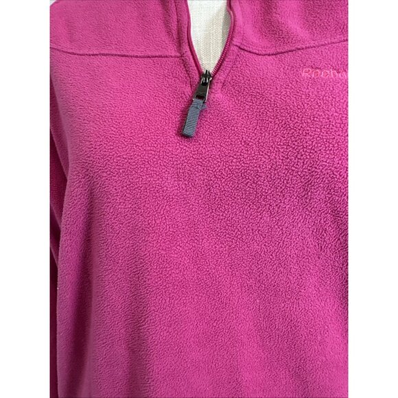 Reebok Womens Fleece Pullover High Collard Top Size L Pink - Picture 2 of 11